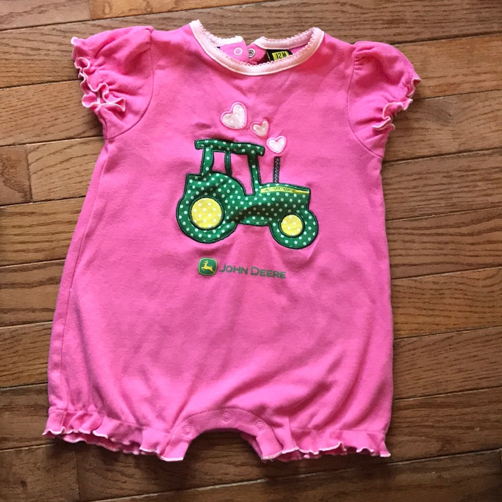 John Deere Pink Onesie